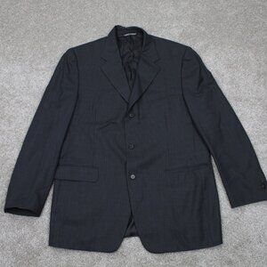 CANALI Proposta Blazer Mens 40R Black 100% Wool 3 Button Made in Italy Lined